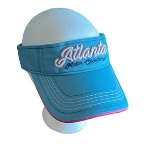 ATLANTA MOTOR SPEEDWAY Blue and Pink Adjustable Sun Visor